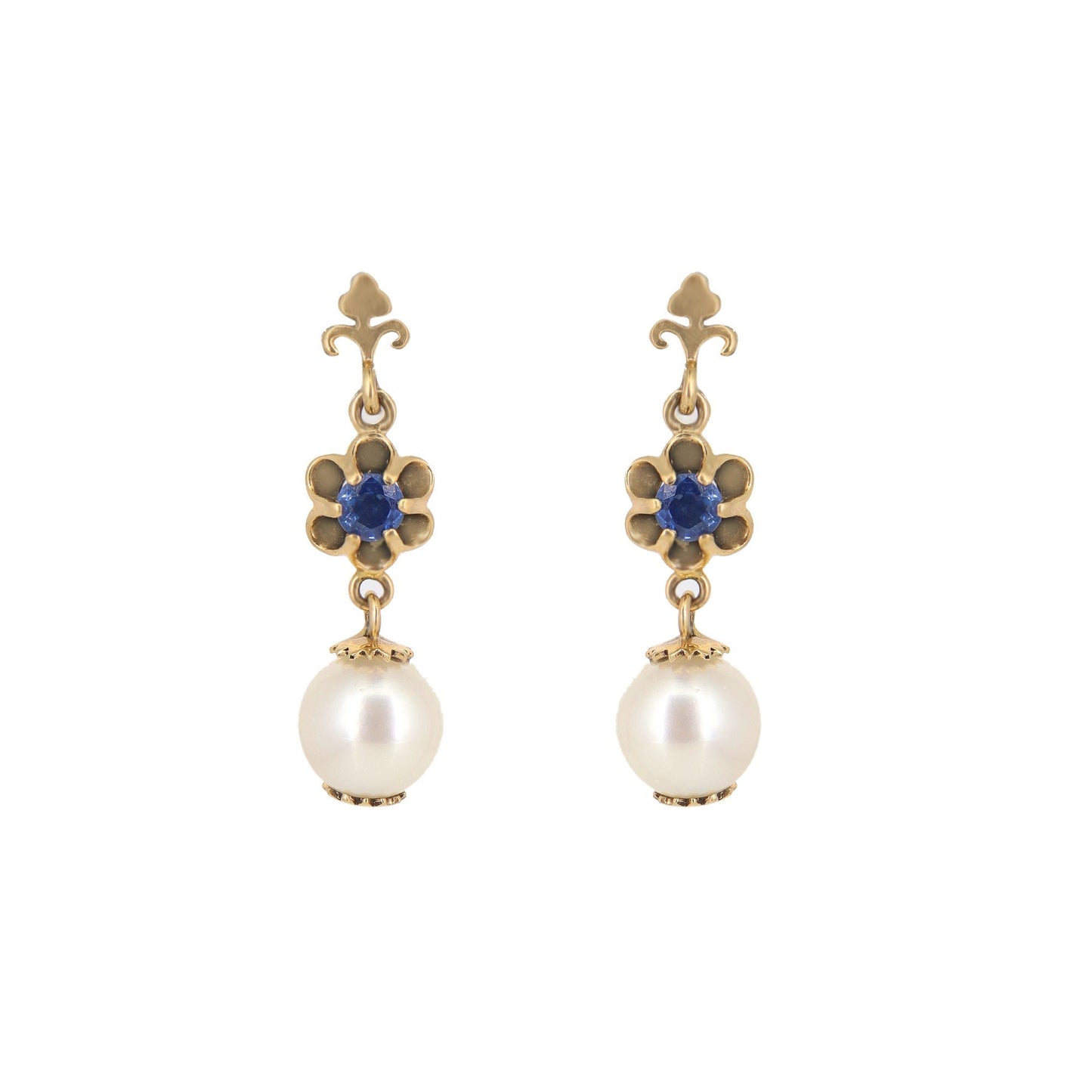 Gemstone Dangling Earring Gold