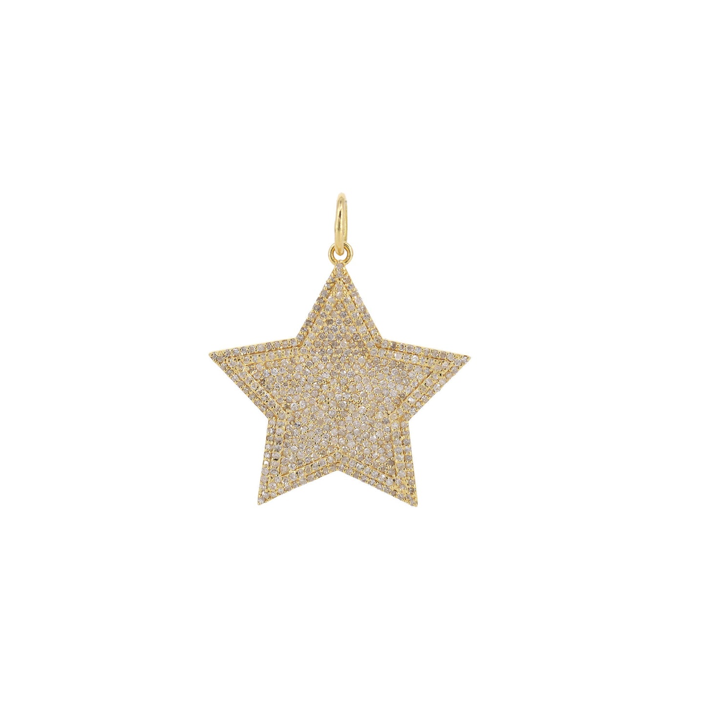 Star Shape Charm Pendant 14K Gold