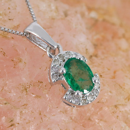 Emerald & Pendant Silver