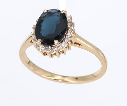Sapphire Beautiful Ring 14K Gold