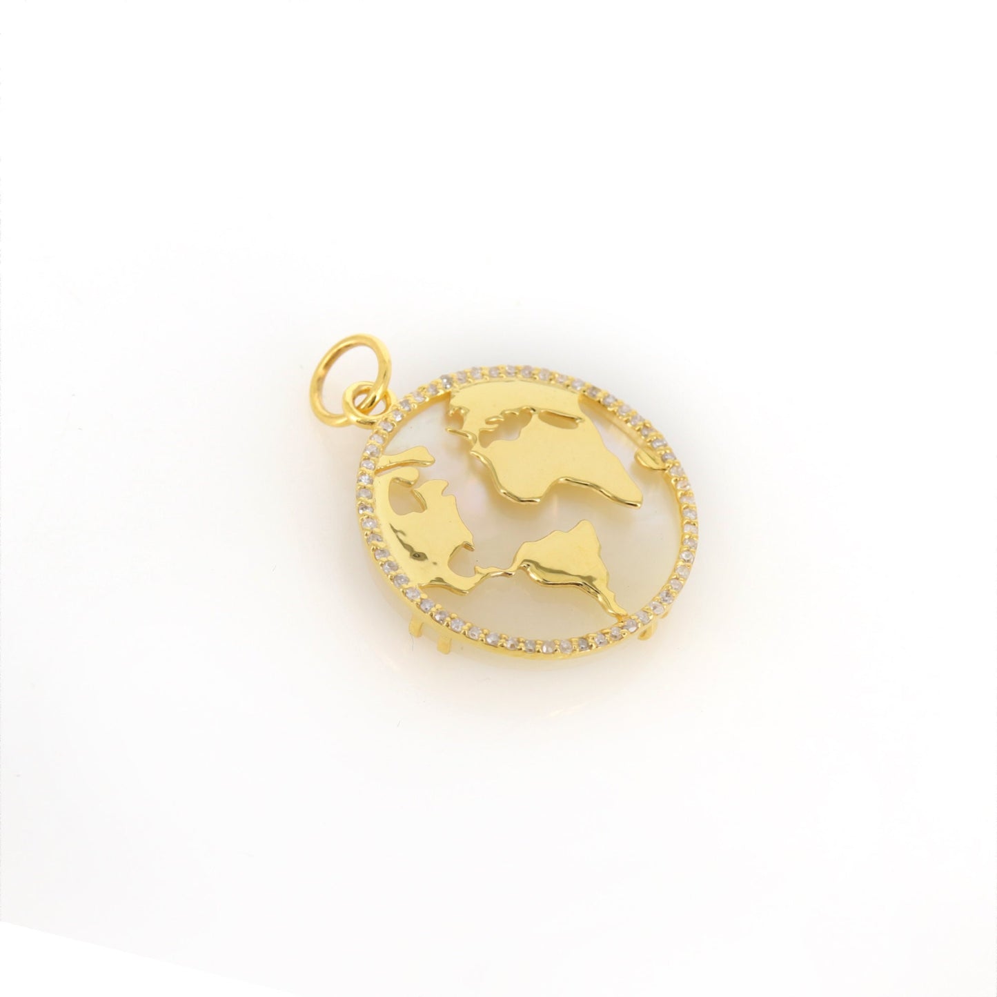 Earth Charm Pendant 14K Gold