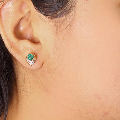 Emerald Earring 14K Gold