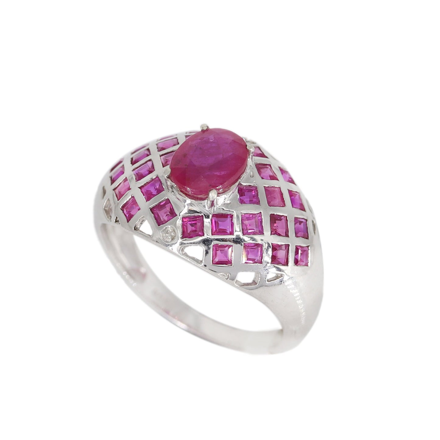 Ruby Ring Silver