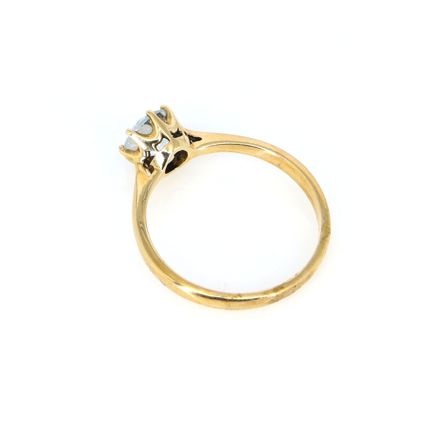 Antique Blue Topaz Ring Gold