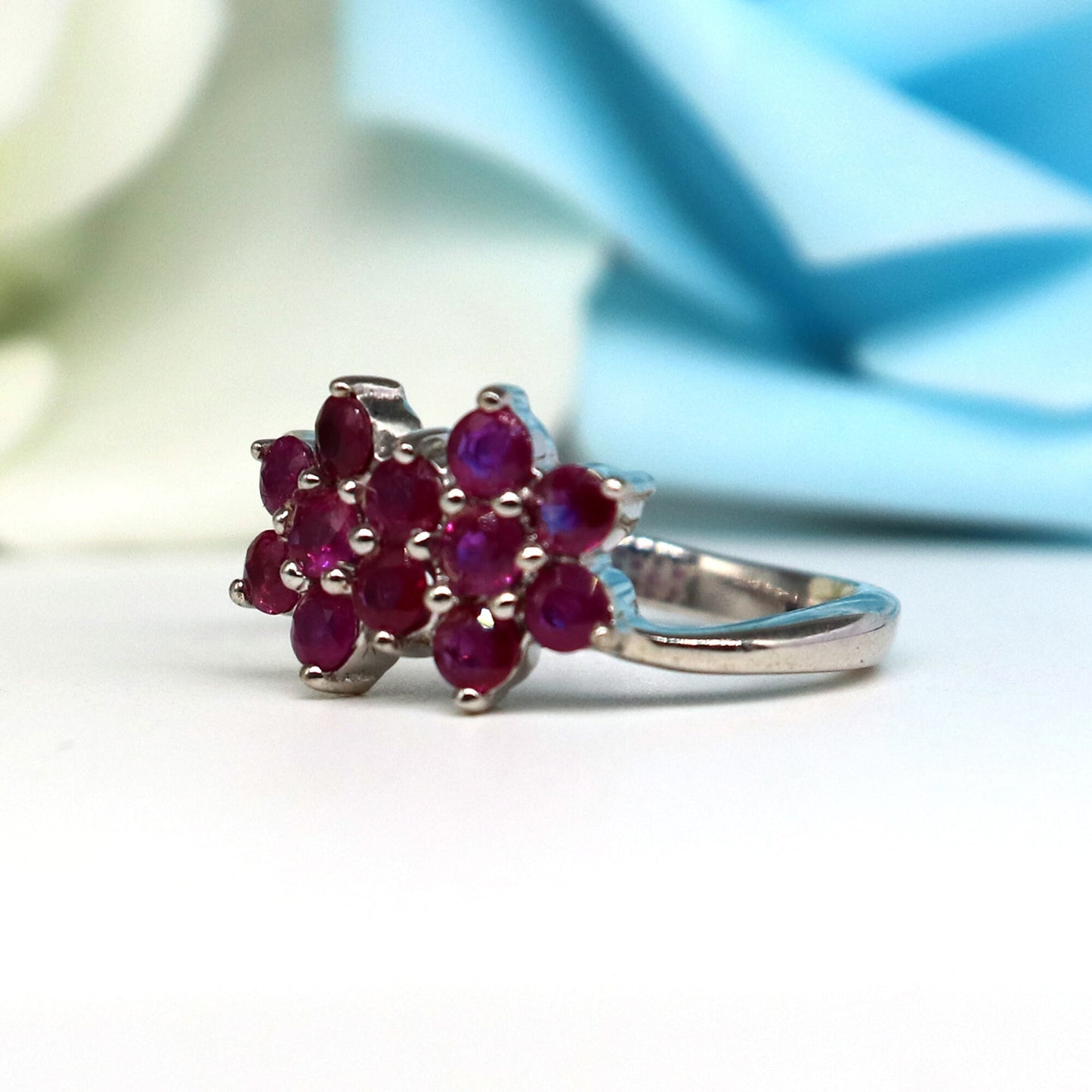 Ruby Ring Silver