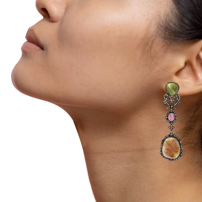 Sapphire Ruby & Earring