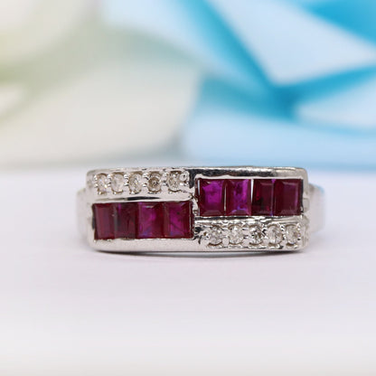 Ruby Band 925 Band Ring Silver