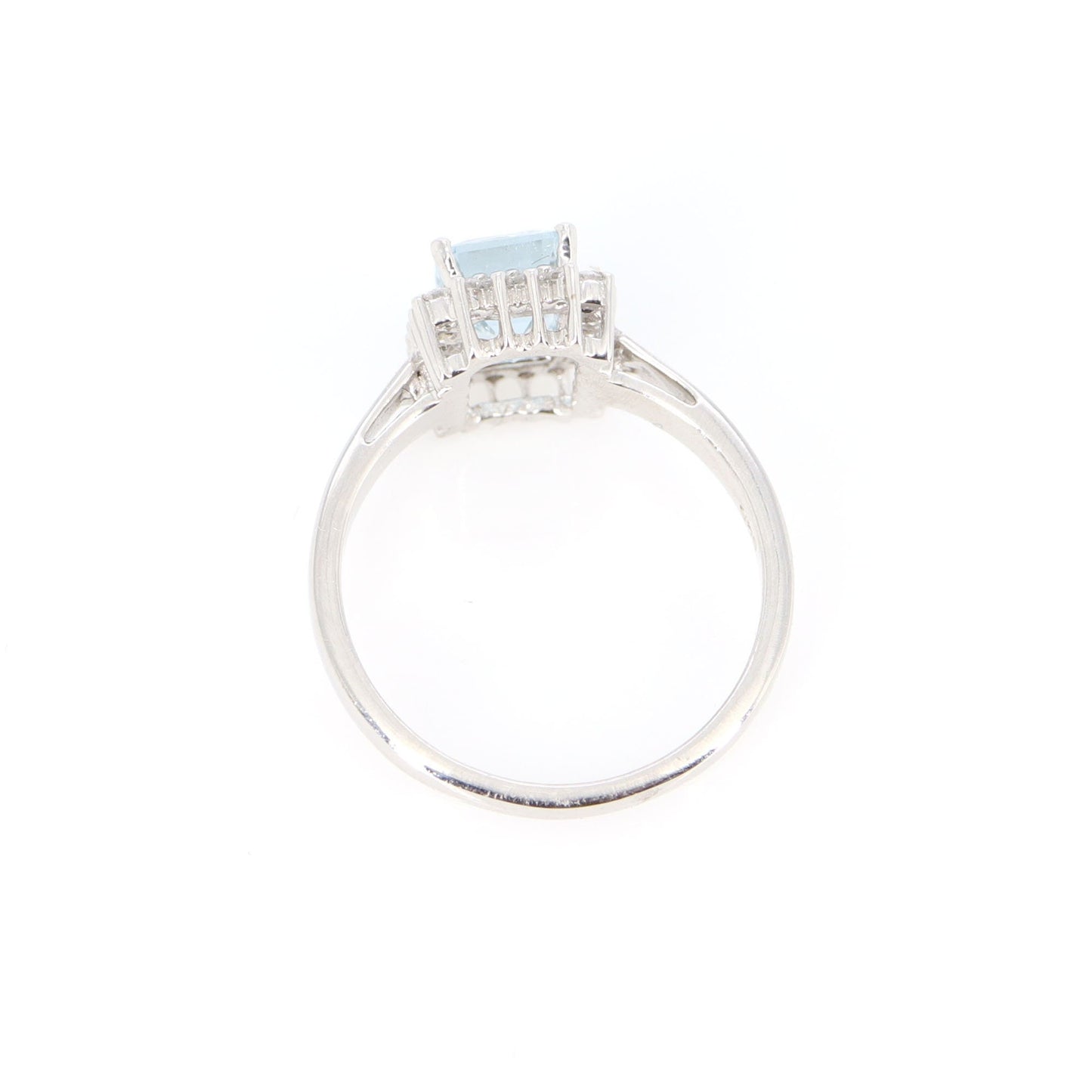 Cluster Aquamarine Jewelry Aquamarine Ring 14K Gold