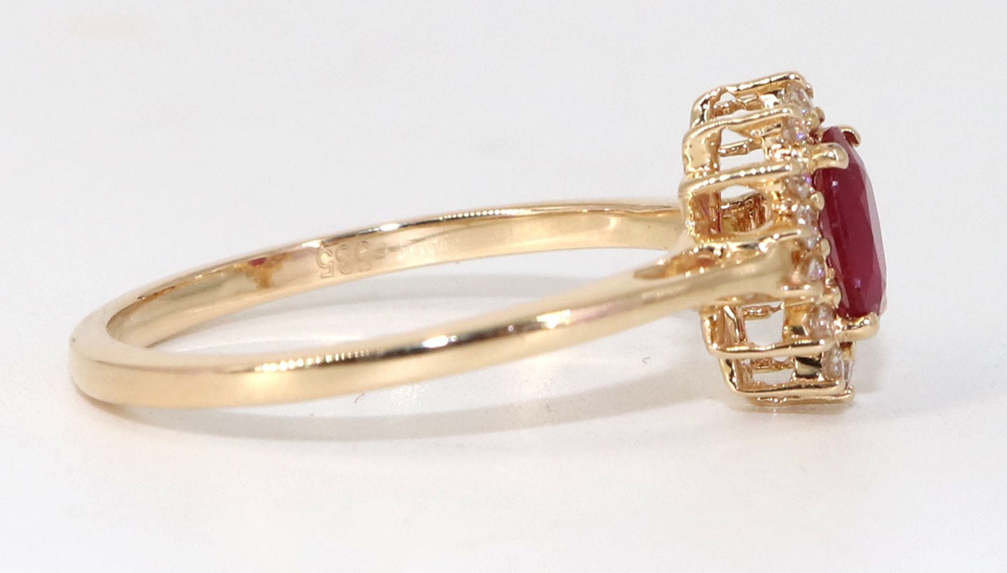 Ruby Ring 14K Gold