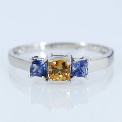 Princess Cut 925 Sterling Ring Silver