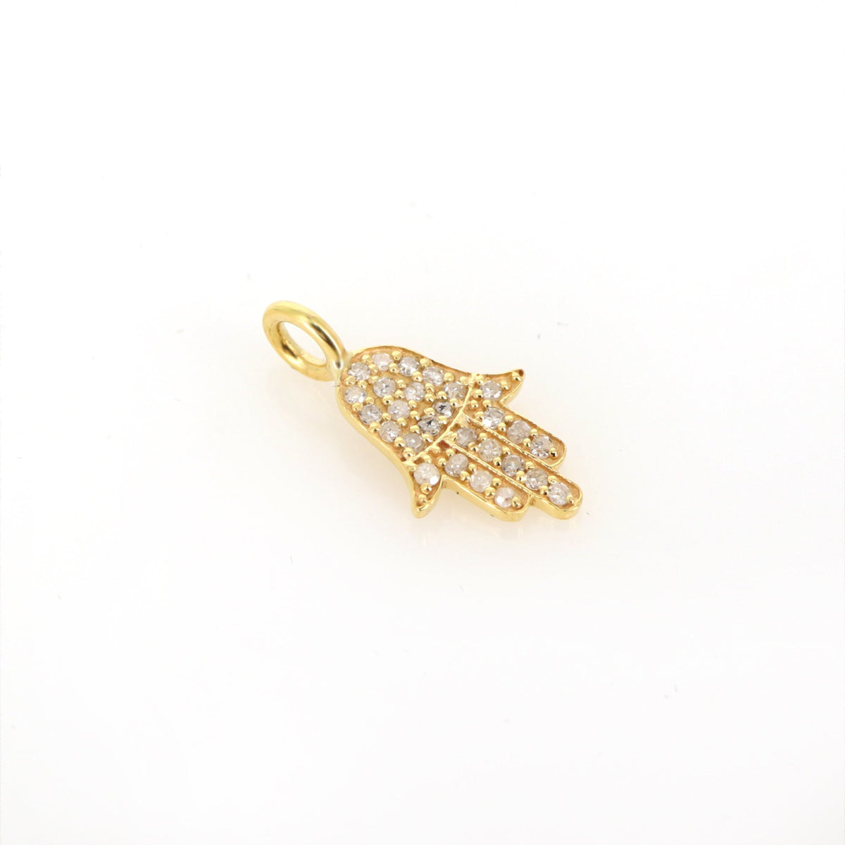 Hamsa Hand Charm Shiny Hamsa Charm Hamsa Hand Charm Bracelet 14K Gold