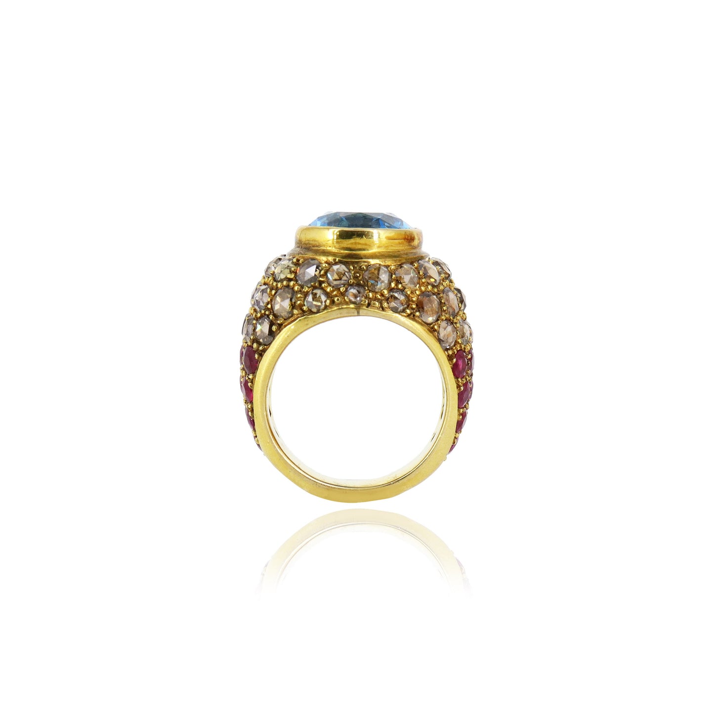 Stunning Victorian Antique Yellow Ring 18K Gold
