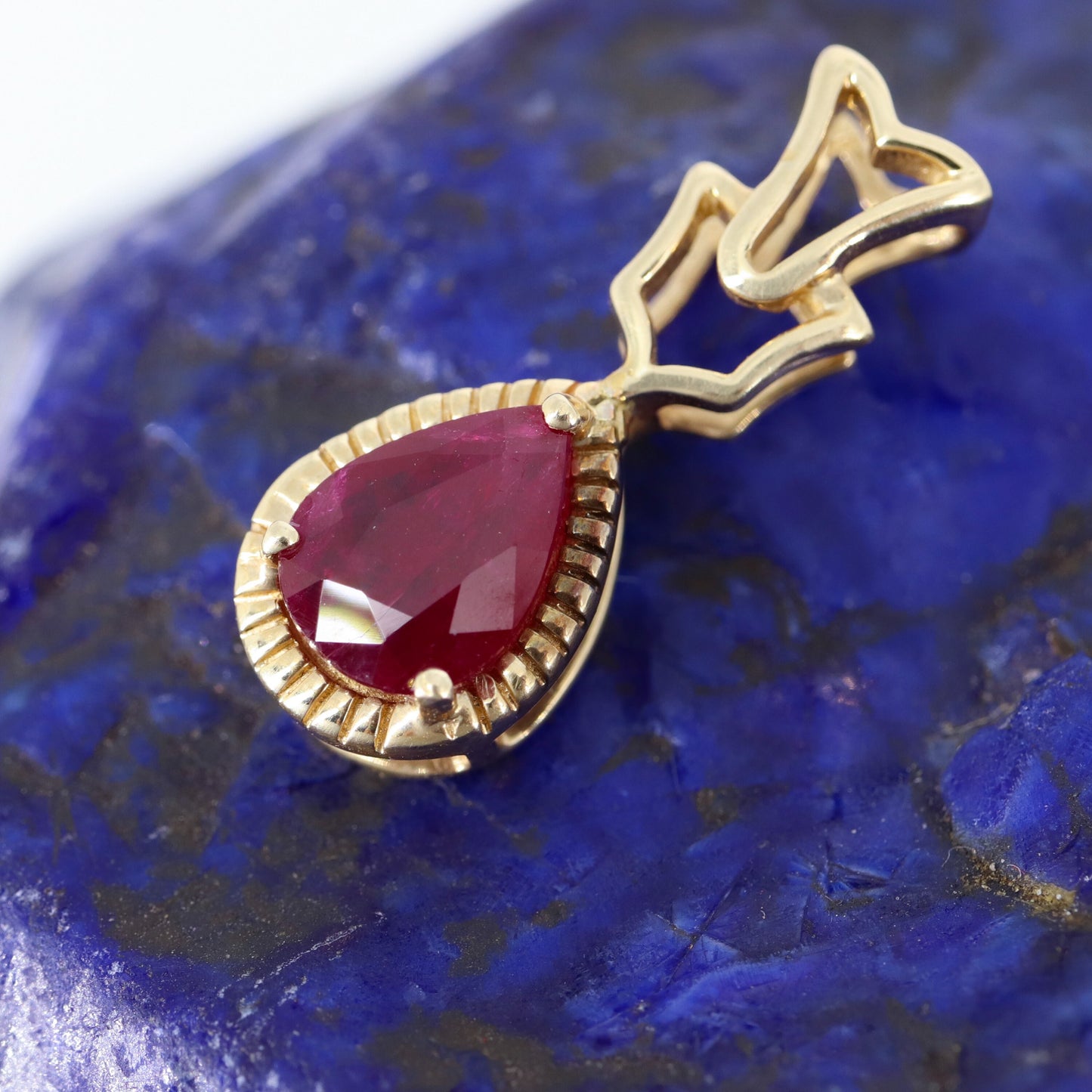 Ruby Necklace 14K Gold