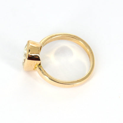 Radiant Cut Sapphire Unisex Ring 18K Gold