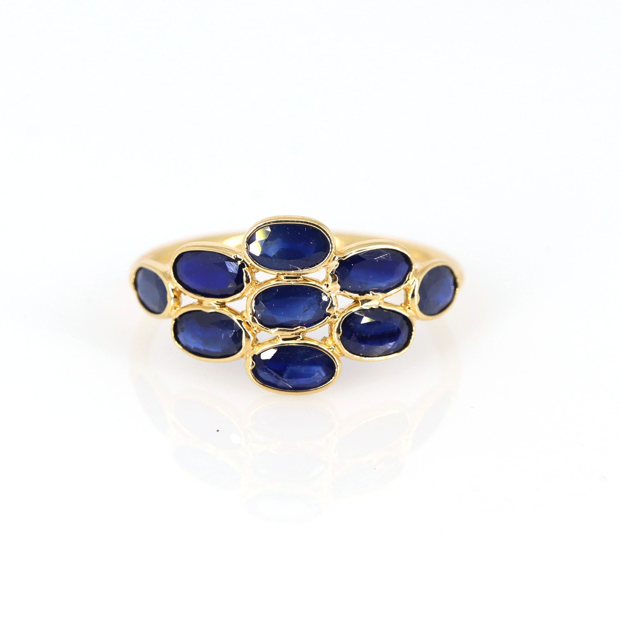 Blue Sapphire Ring 18K Gold