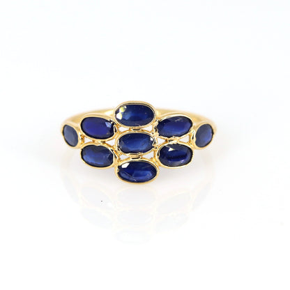Blue Sapphire Ring 18K Gold