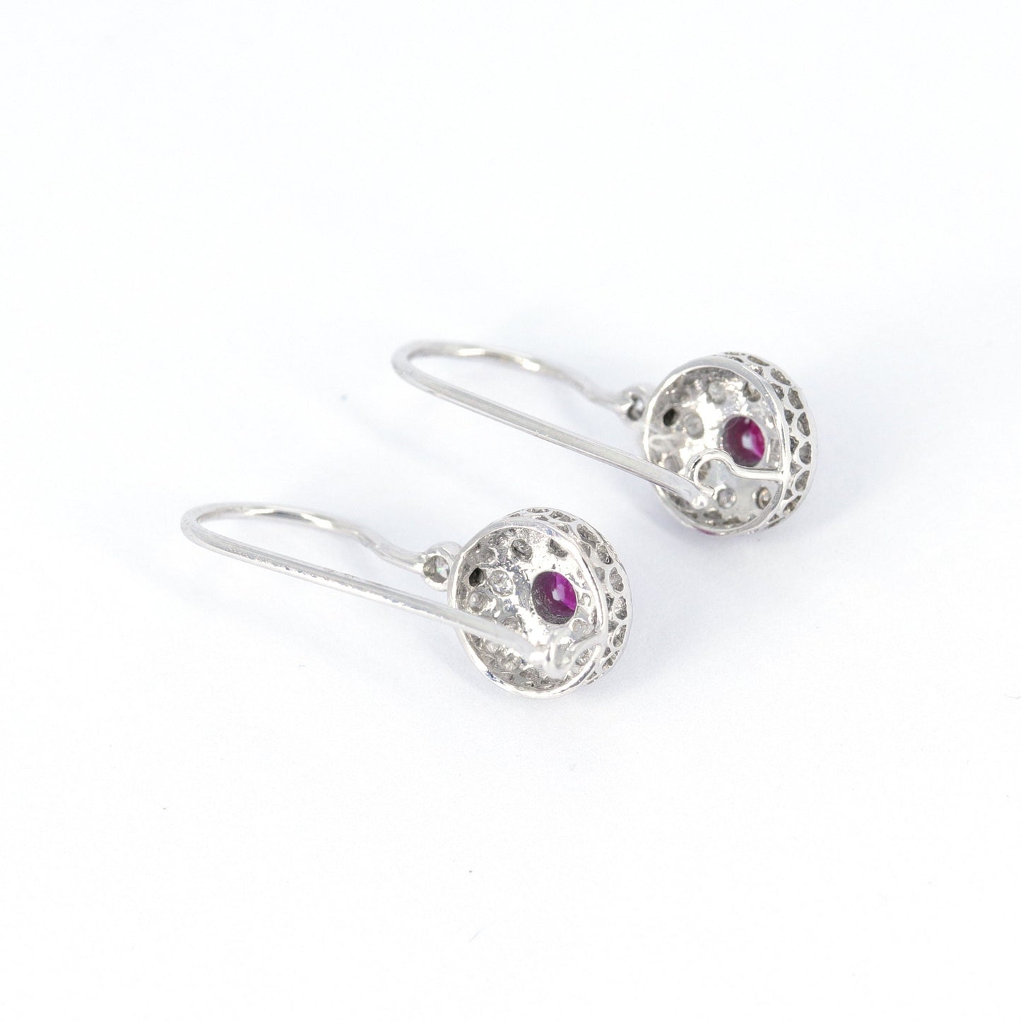 9K White Earring Gold