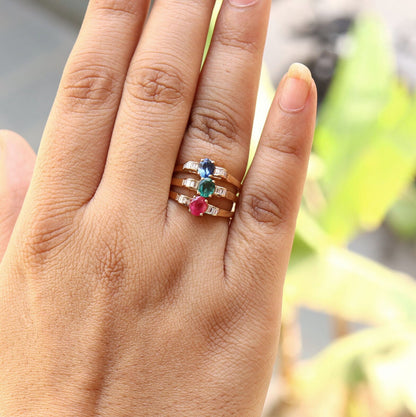 Sapphire Ring 14K Gold