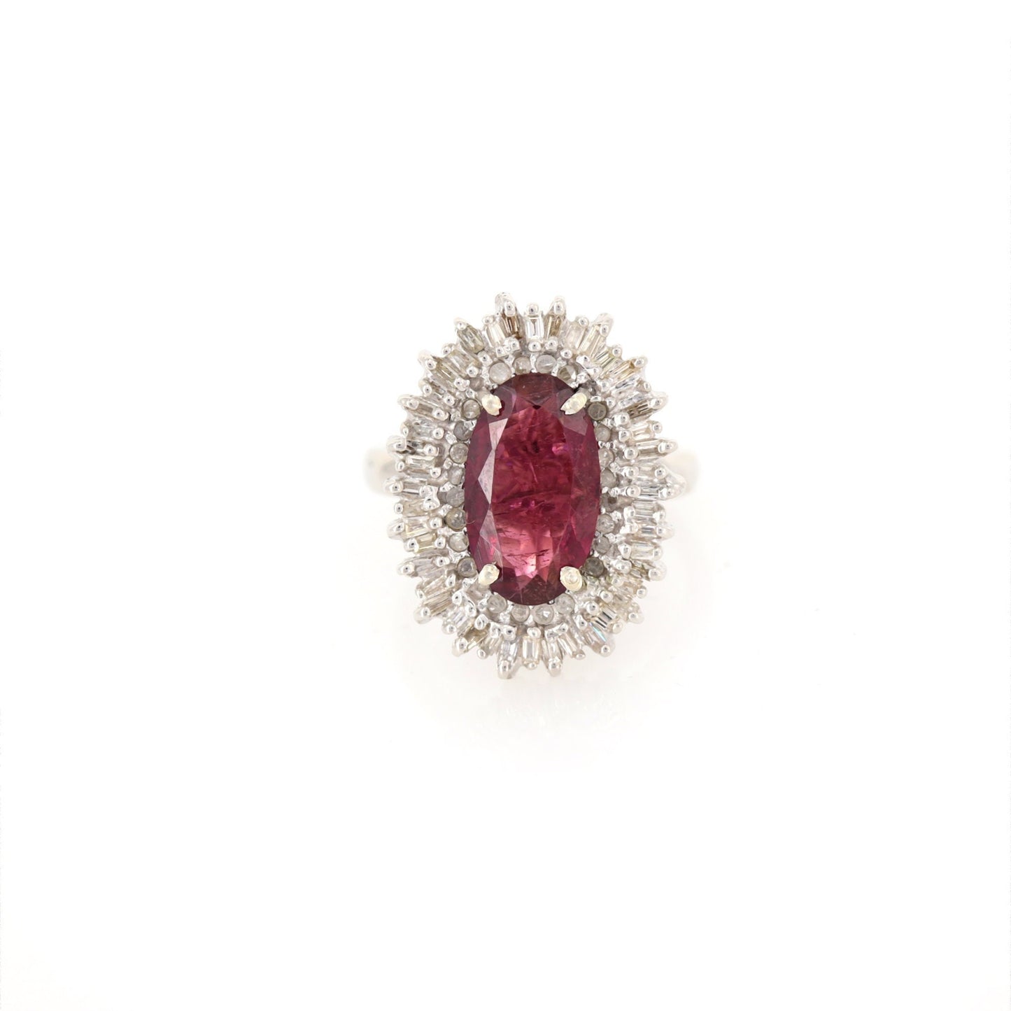 Rubellite Ring Silver
