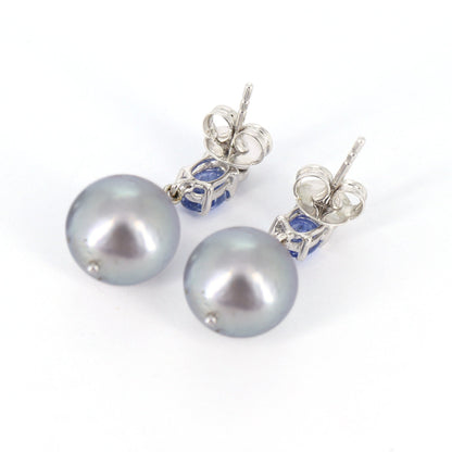 White Earring 14K Gold