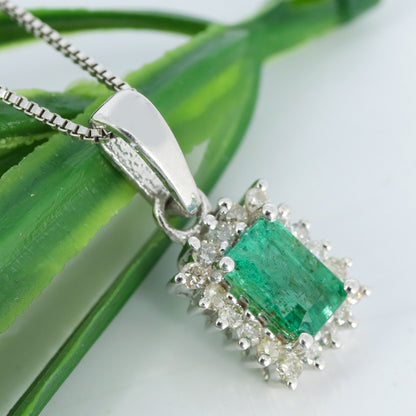 Genuine Blue Sapphire Pendant Silver