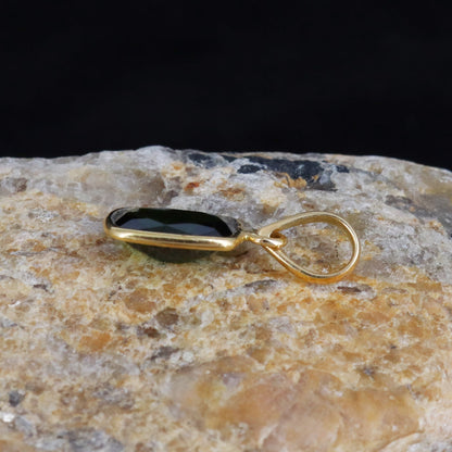 Green Tourmaline Necklace 14K Gold