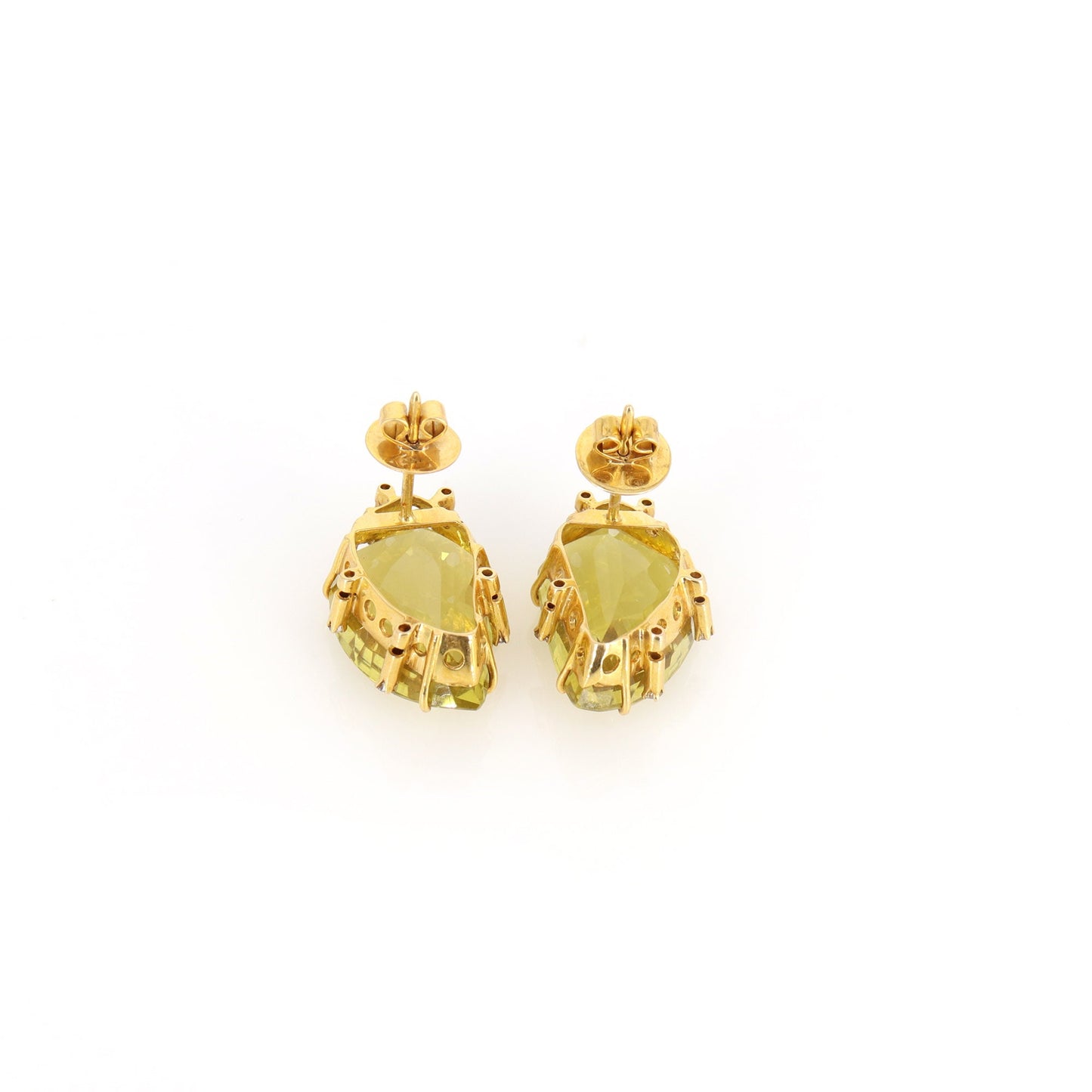 Yellow Lemon Topaz Statement Earring 18K Gold