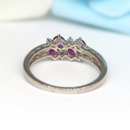 Ruby Ring Silver