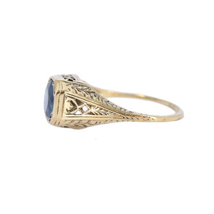 Antique Filigree 9K Ring Gold