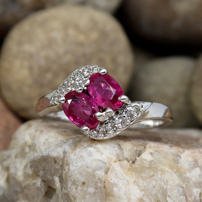 Handmade Ruby & Ring Silver