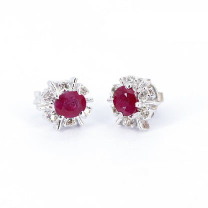 Ruby & Studs Studs Anniversary Wife Dainty Earring Silver