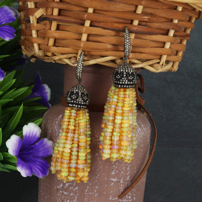 October Bithstone Multi Fire Gemstone Earring