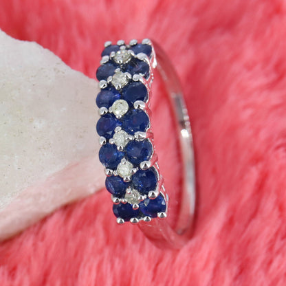 Blue Sapphire Ring Silver