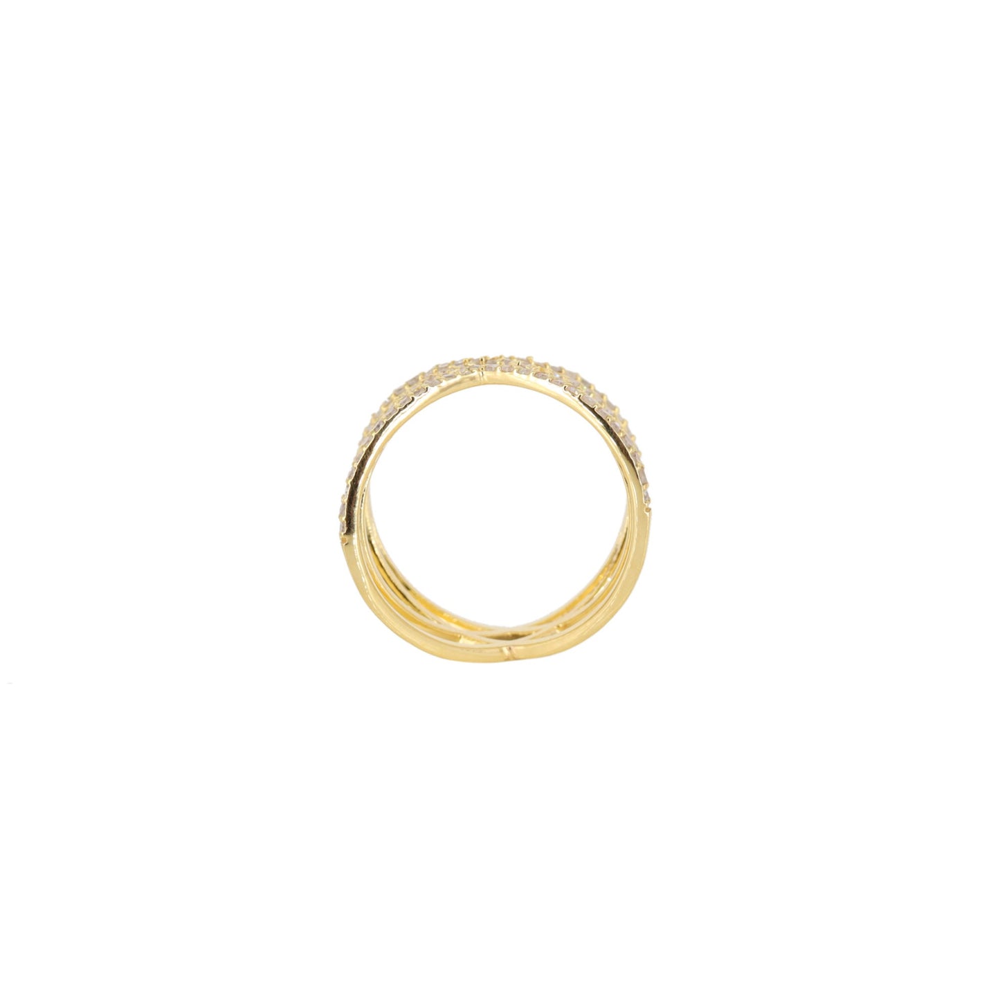 Criss Cross Ring 14K Gold