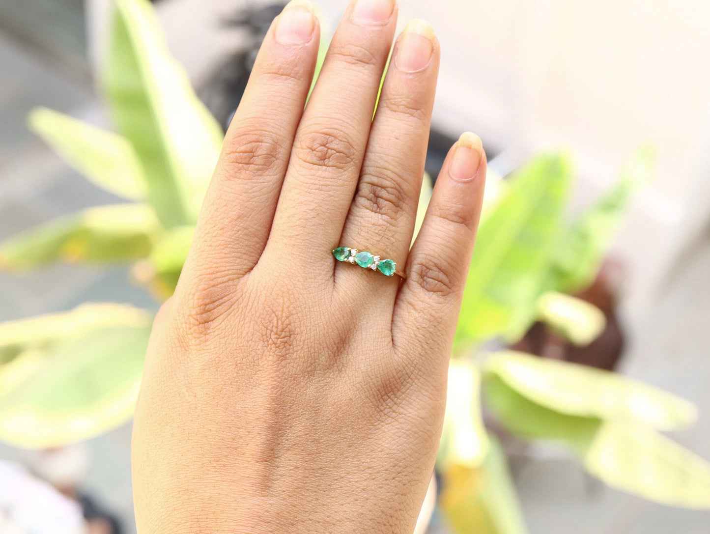 Emerald Ring 14K Gold