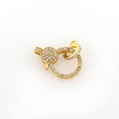 Lobster Lock Enhancer Charm Pendant 14K Gold