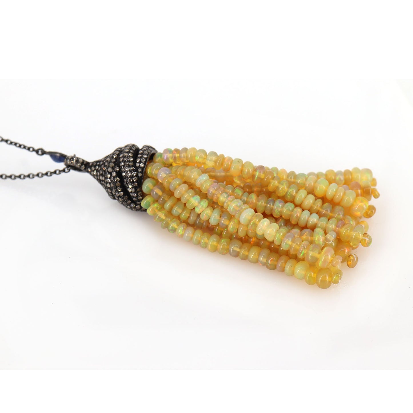 Opal Tassel Necklace
