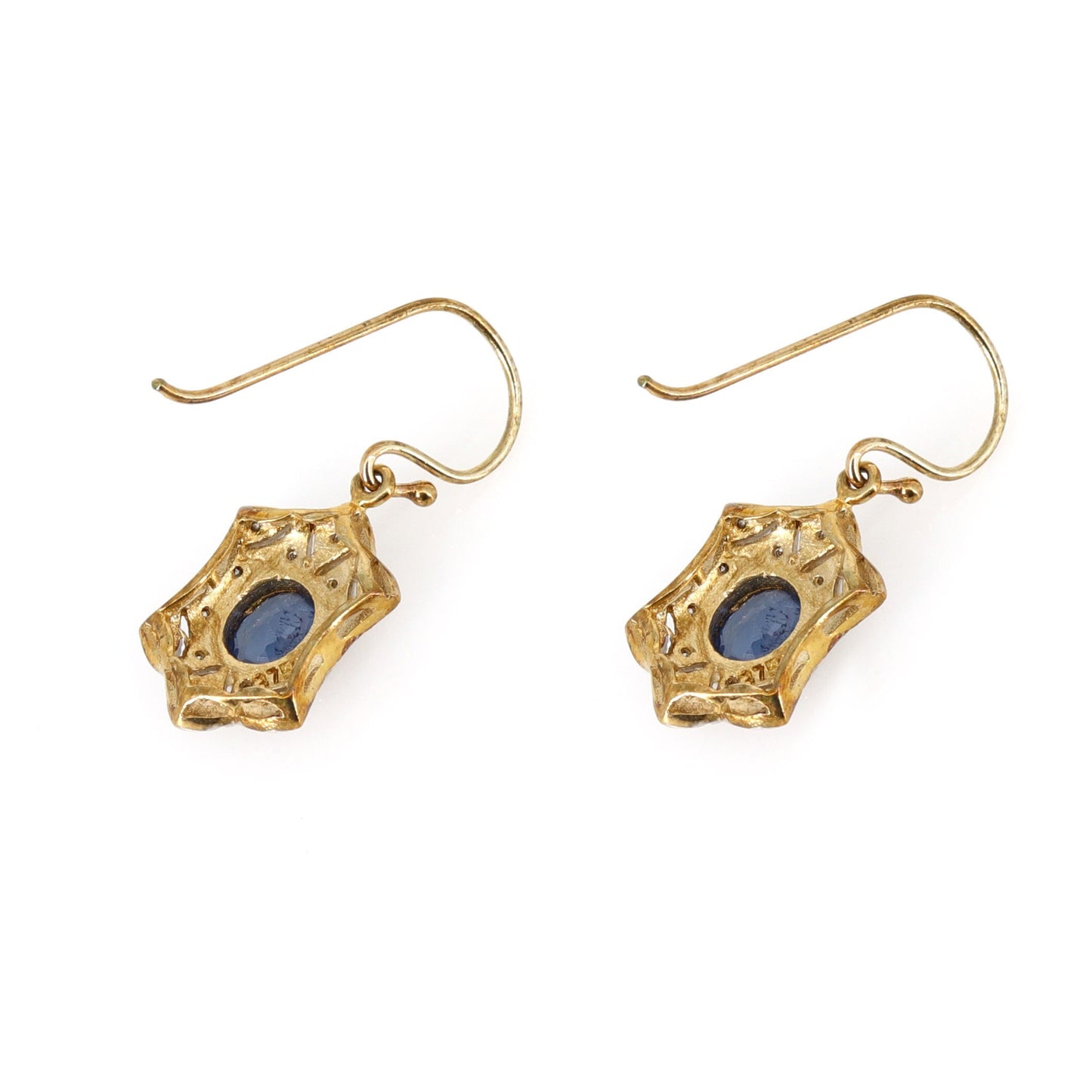 Blue Sapphire Earring Gold
