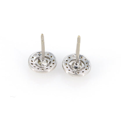 0.60 Halo Earring 18K Gold