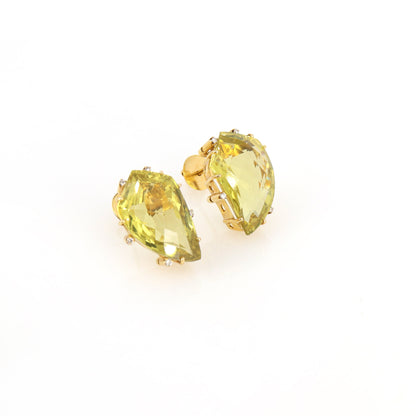 Yellow Lemon Topaz Statement Earring 18K Gold