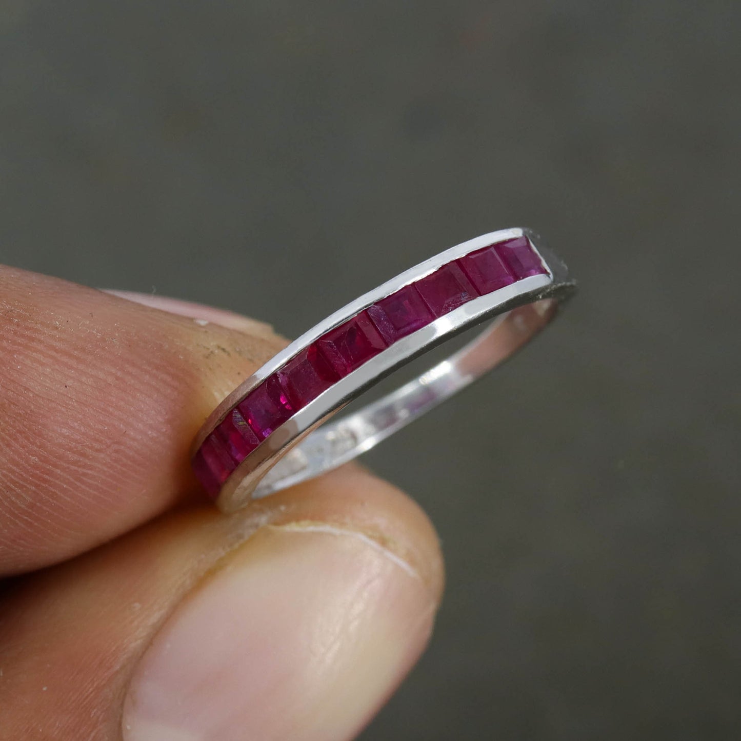 Ruby Ring Silver