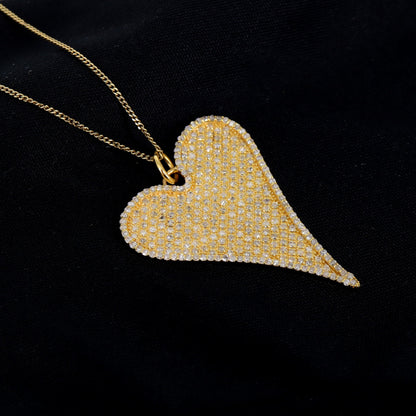 Heart Charm Pendant 14K Gold