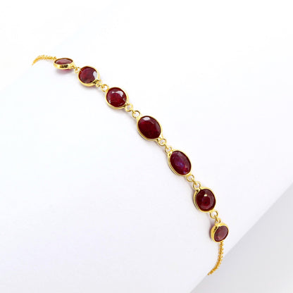 Ruby Bracelet 14K Gold