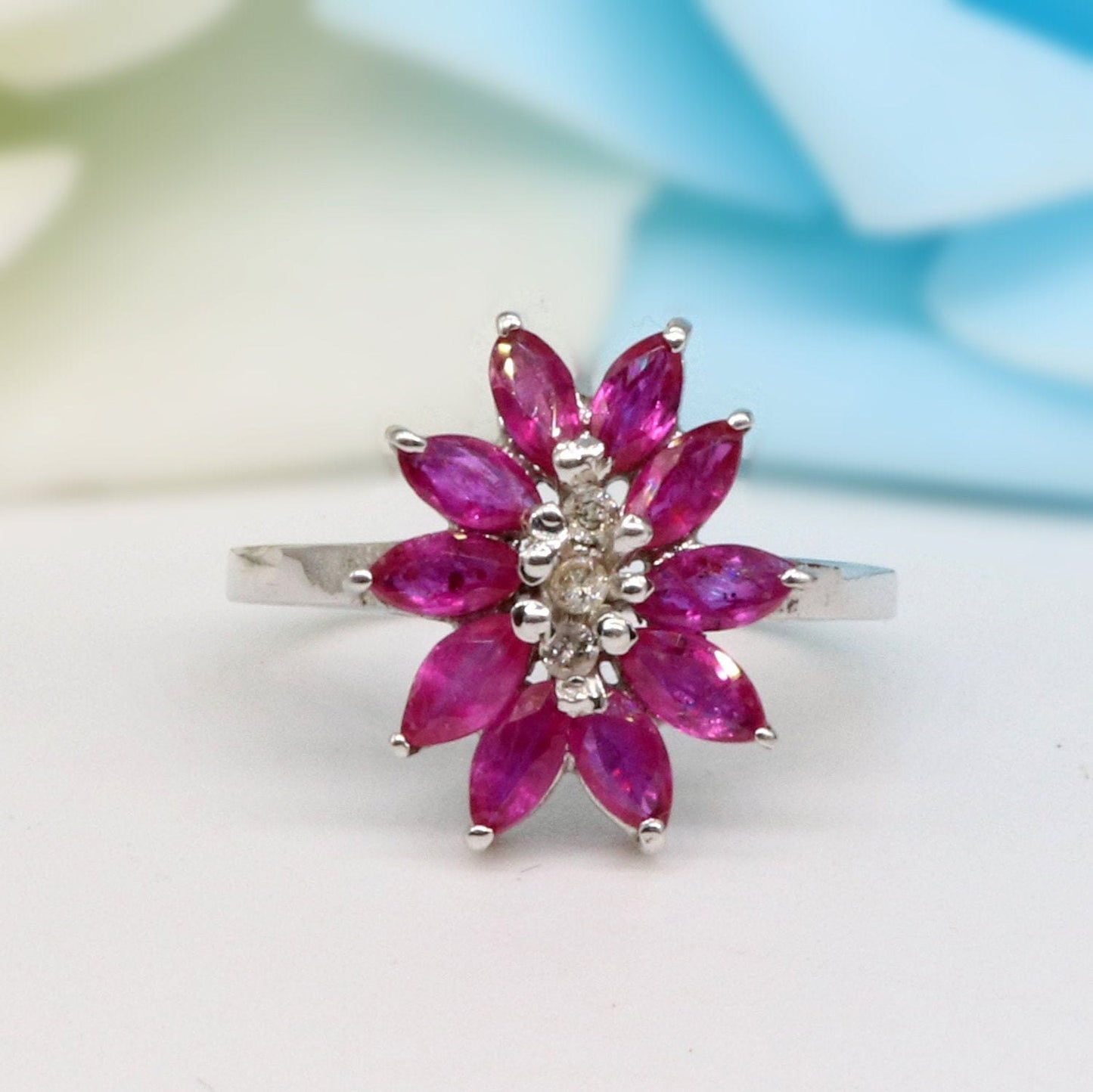 Ruby Ring Silver