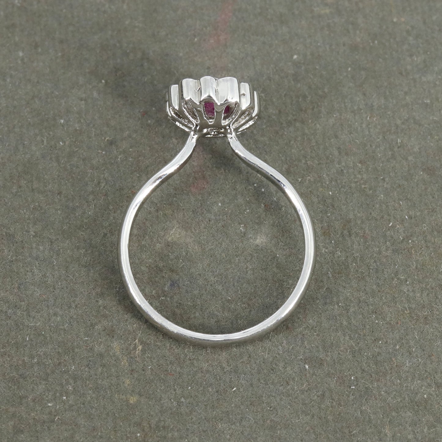 Ruby Ring Silver