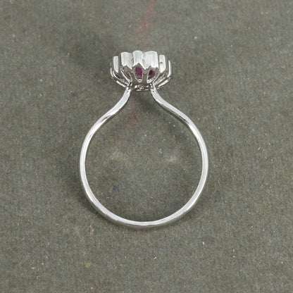 Ruby Ring Silver