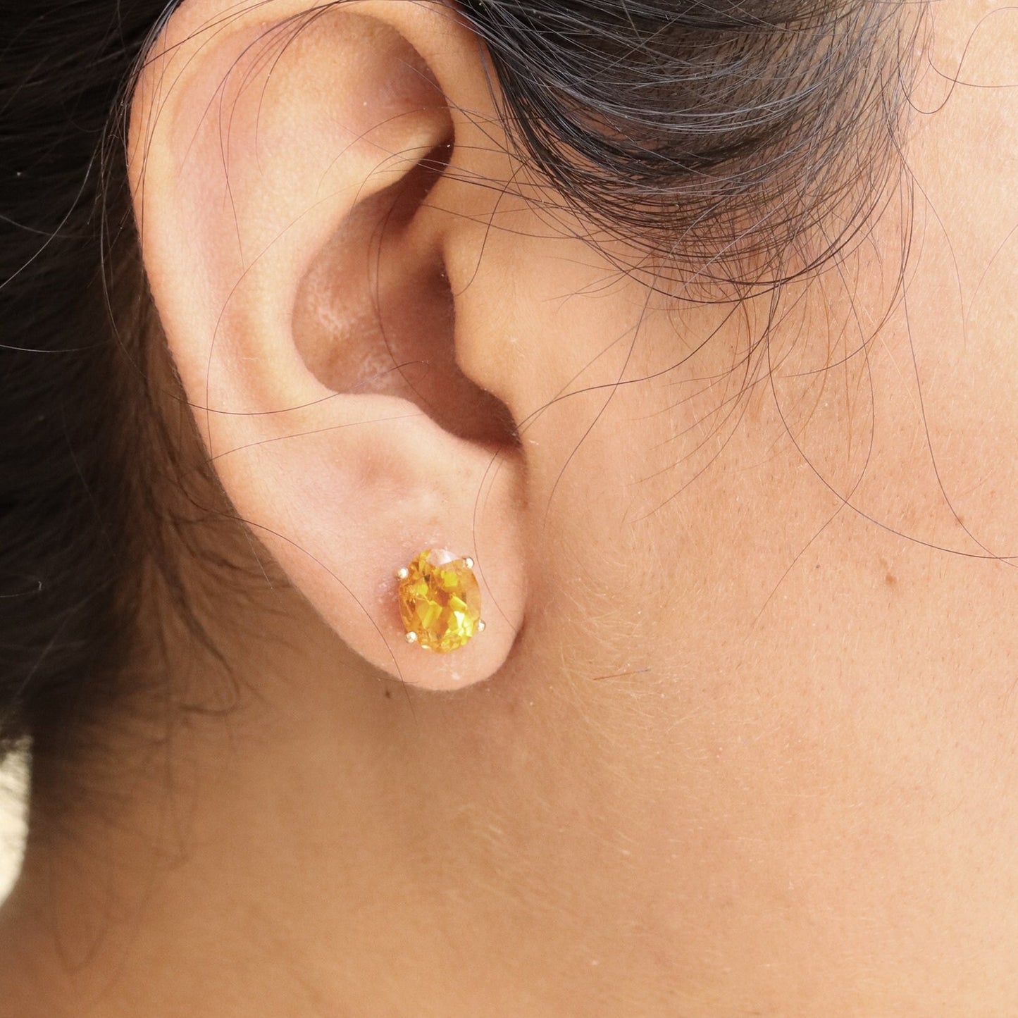 Citrine November Jewelry Yellow Jewellery Citrine Necklace 14K Gold