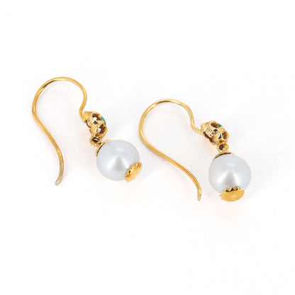Gemstone Dangling Earring Gold