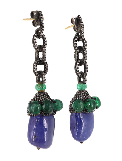 Exclusively Designed Vintage Replica Victorian Earring Gold