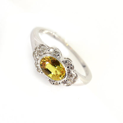 September White Ring 14K Gold